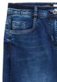 3/4 Wide Leg Jeans im Loose Fit 29/3/4 Hosen - Mid Blue Used Wash