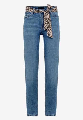 Jeans mit Leo-Gürtel Style Orlando 28 Inch