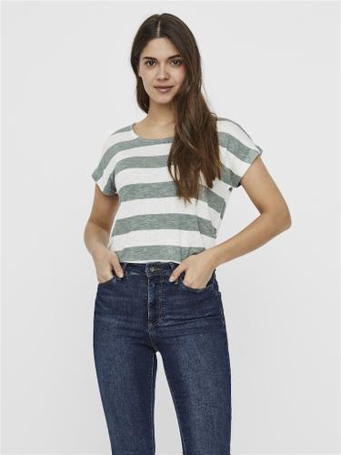 Vero Moda Rundhalsshirt »VMWIDE« im Blockstreifen-Dessin