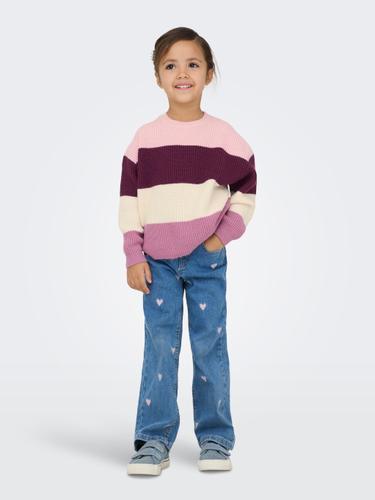 KMGSANDY L/S STRIPE PULLOVER KNT NOOS