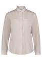 Hemdbluse 46 Gerade - White/Taupe