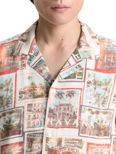 Regular Fit Kurzarmhemd im Hawaii-Look XL Regular Fit - Multi Color Photo Design