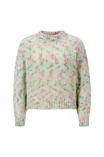 Crew neck neps pullover
