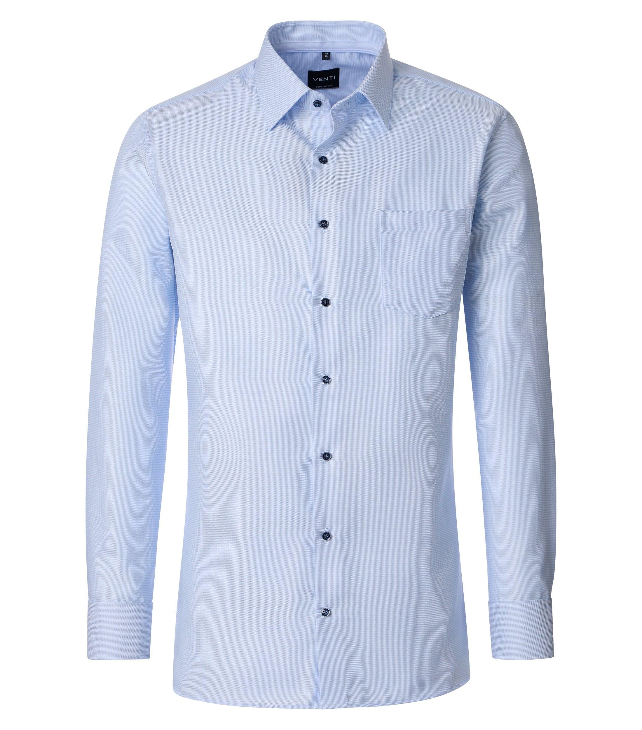 Businesshemd 44 Comfort Fit - Blau
