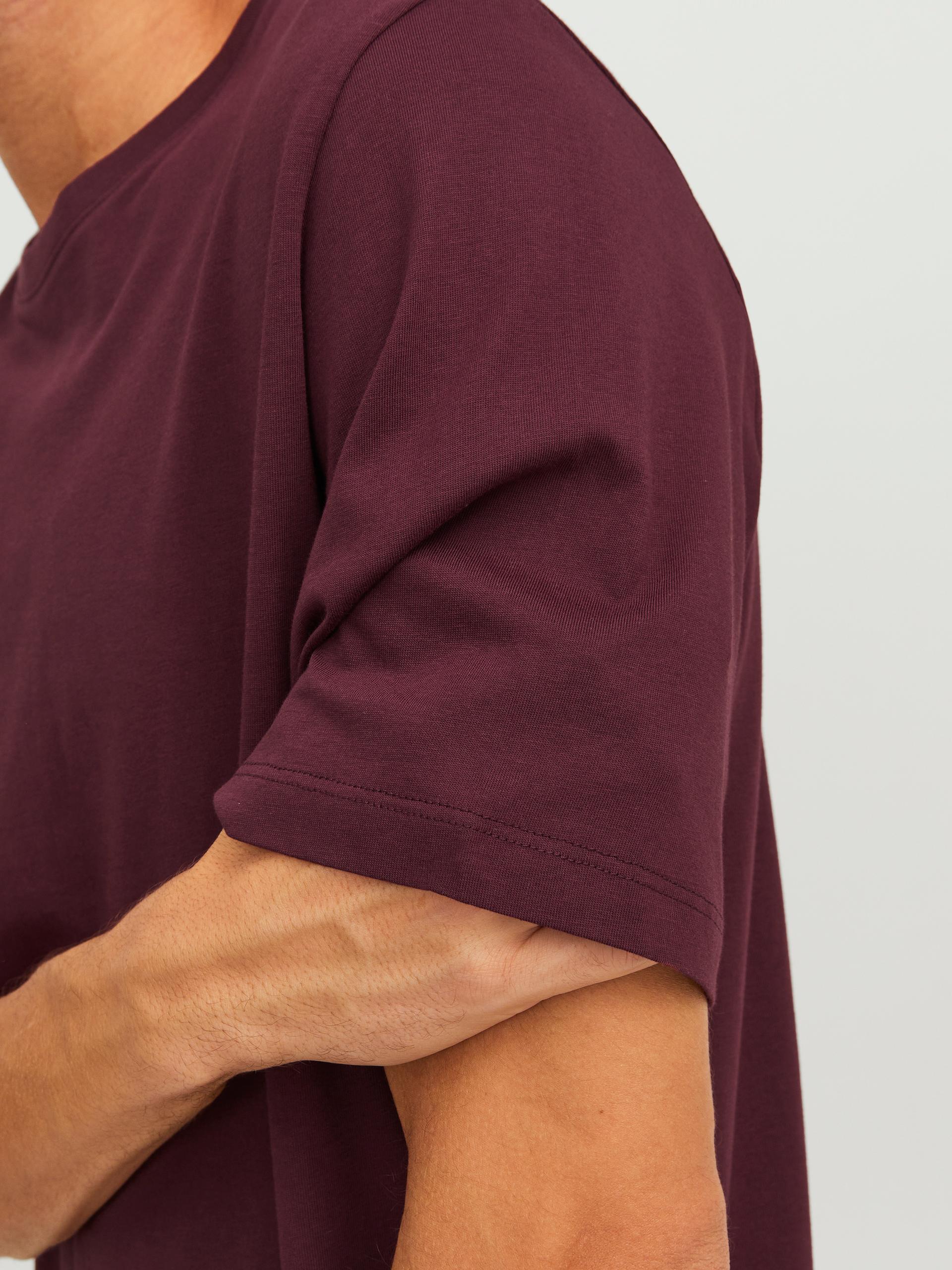 JJEORGANIC BASIC TEE SS O-NECK NOOS M Normal geschnitten - Port Royale