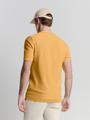 Pullover Short Sleeve Crewneck Solid Slub Knit XL Regular Fit - Yellow