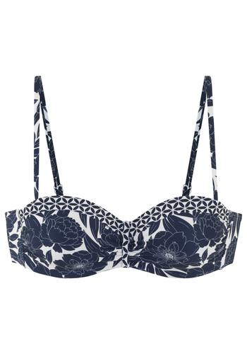 Sunseeker LM Bügel-Bandeau-Top 42C - Navy-print