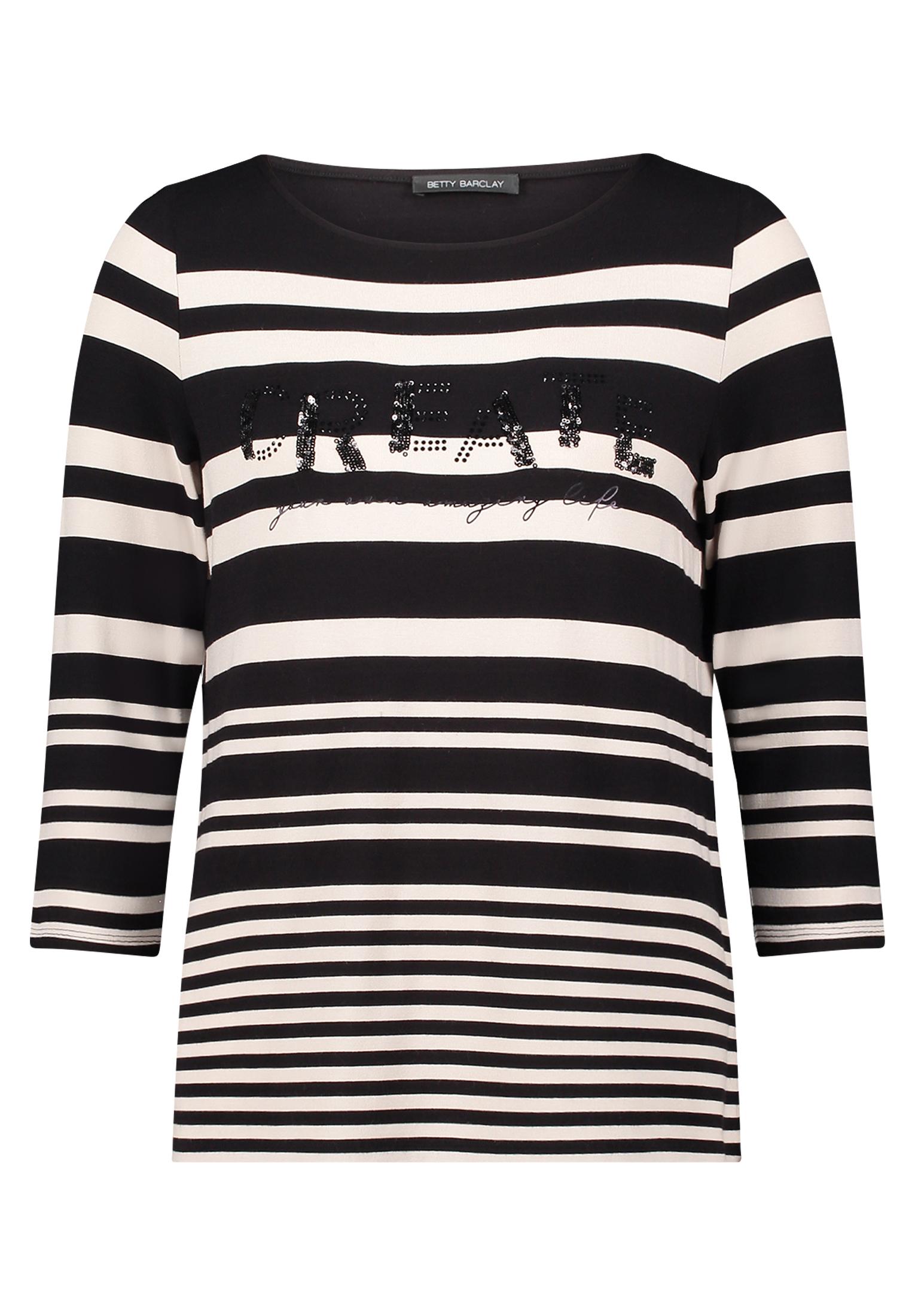 Basic Shirt 38 Figurnah - Schwarz/Weiß