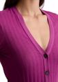 Pointelle-Kurzarm-Cardigan slim S Slim Fit - Fresh Berry