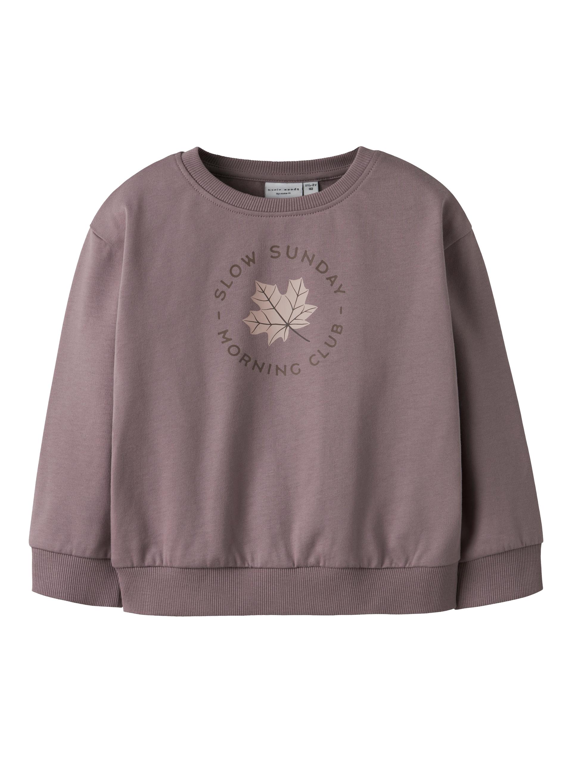 NMFVILOUI LS RLX SWEAT BRU 104 Locker geschnitten - Toadstool
