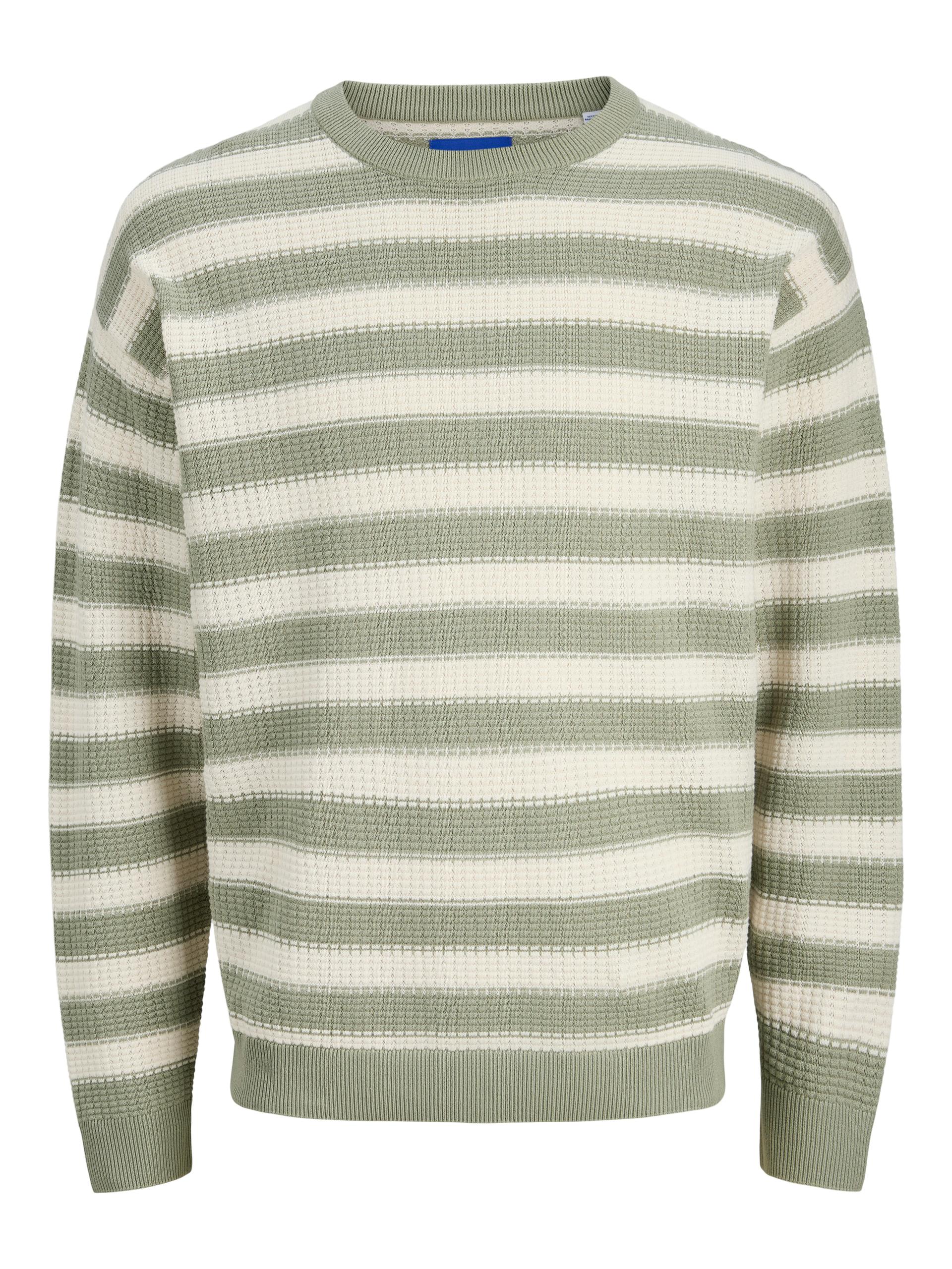 JORGREENE KNIT STRUCTURE CREW NECK JNR 176 Locker geschnitten - Sea Salt