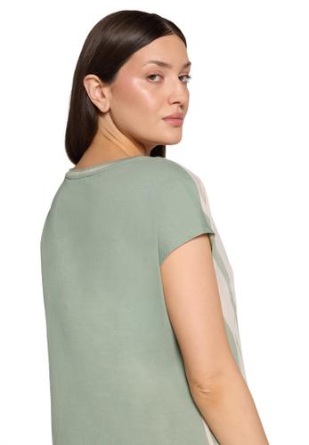 Casual-Shirt L Lässig - Nature/Green