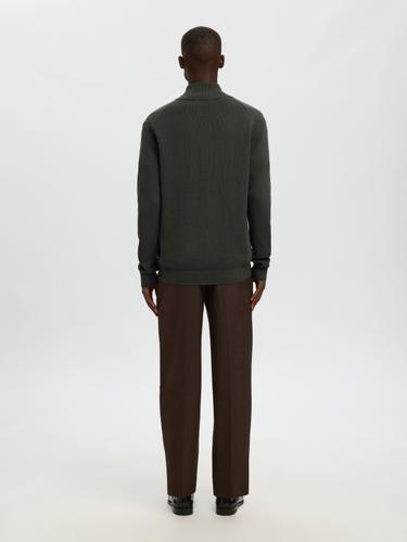 SLHDANE LS KNIT STRUCTURE FULL ZIP NOOS