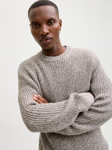 JORBLEECKER KNIT CREW NECK BF XL Normal geschnitten - Sea Salt