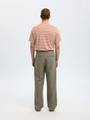 SLH220-LOOSE MADS SUN PRESS PANT 34/32 Locker geschnitten - Vetiver