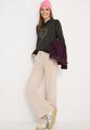 Hoodie mit Schmucksteinen S - Raw Khaki