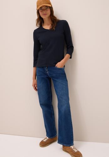 Basic V-Neck Shirt S - Urban Dark Blue