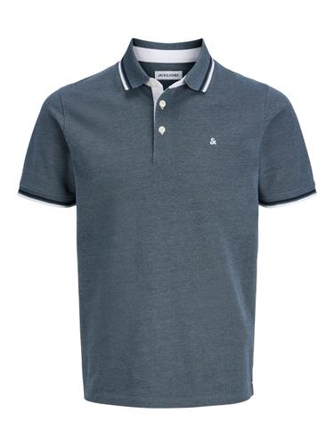 JJEPAULOS POLO SS NOOS S Slim Fit - Blue Mirage