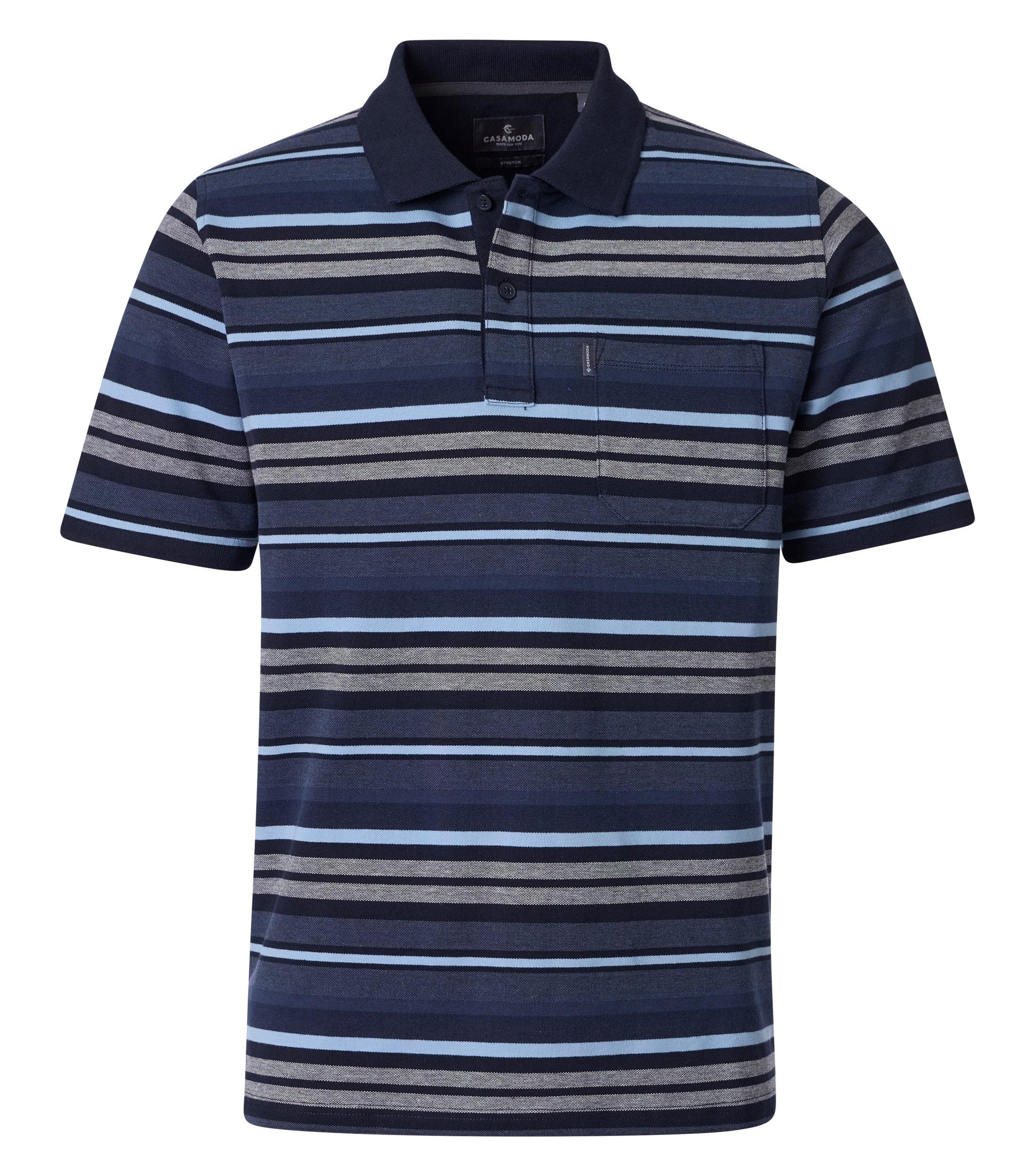 Polo-Shirt XXL Basic Circular Knit - Blau