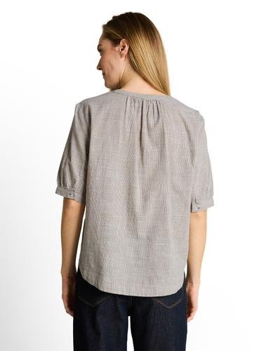 Bluse aus Baumwolle 40 Regular Fit - Silver Olive