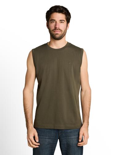 Tanktop mit Logo-Stickerei XXL Regular Fit - Deep Leaf Green