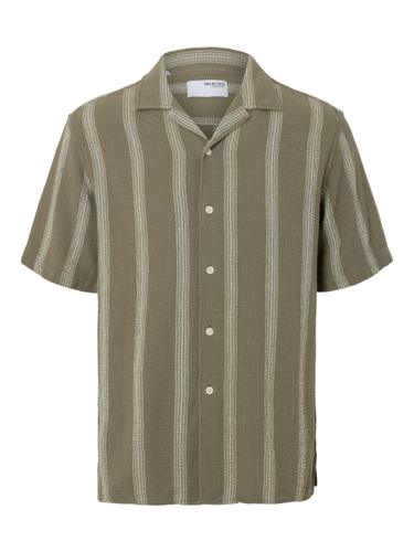SLHRELAX-SAL SHIRT SS RESORT S Locker geschnitten - Vetiver