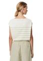 Ärmelloser Feinstrick-Pullover loose XL - Multi/ Linen Beige