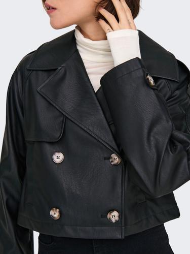 ONLAMIA FAUX LEATHER JACKET CC OTW XL - Black