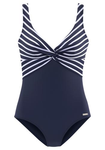 lascana Badeanzug 44F - Navy-white
