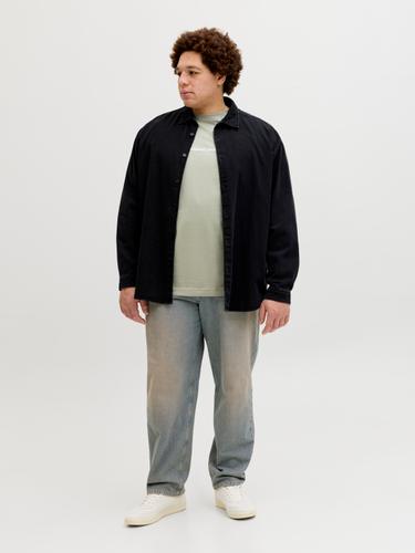 JORNORREBRO EMB TEE SS CREW NECK PLS EU5XL US3XL Normal geschnitten - Seagrass