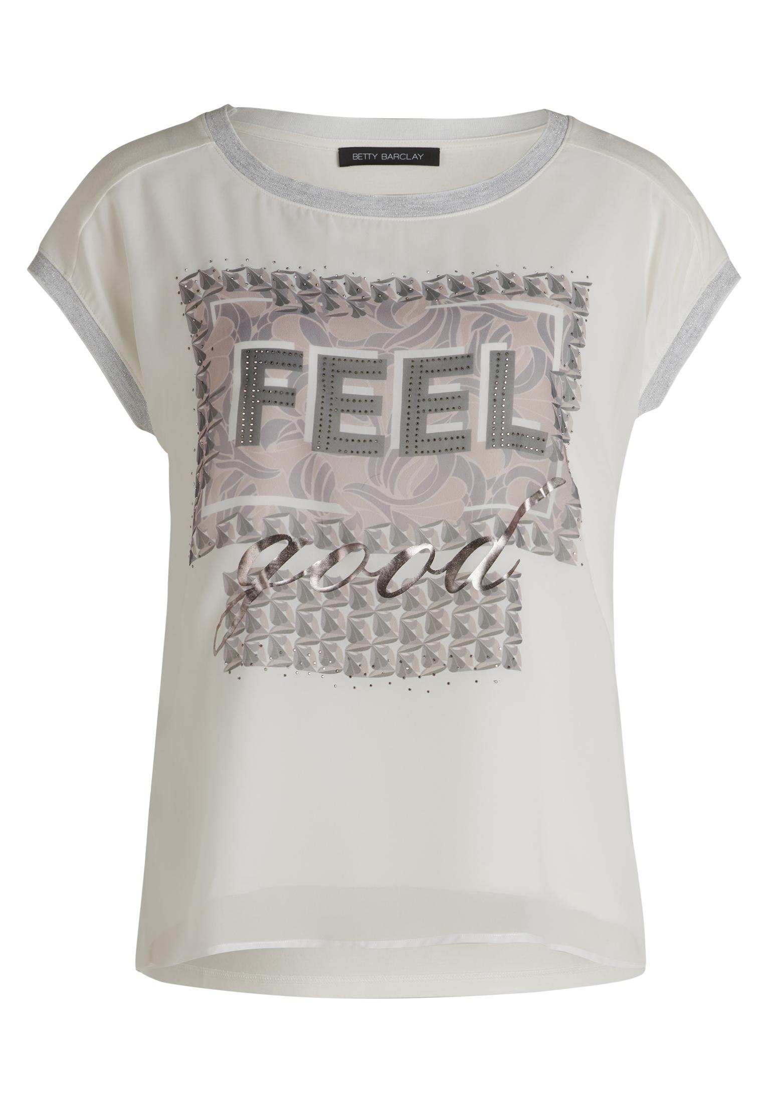Blusenshirt 44 Lässig - Patch Cream/beige