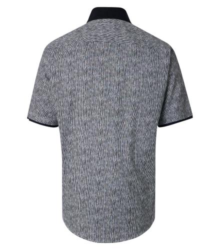 Freizeithemd Kurzarm L Casual Fit Short - Blau
