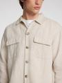 SLH-LEROY LINEN BLEND OVERSHIRT LS NOOS