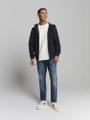 Jacket Short Fit Hooded Blau M