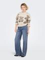 ONLTED LS JQ O-NECK EX KNT L Normal geschnitten - Whitecap Gray