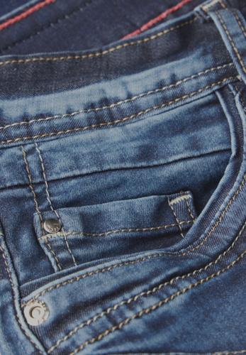 Casual Fit Jeansshorts 29 - Mid Blue Used Wash