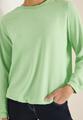 Bluse mit Smock-Ausschnitt S - Bamboo Green