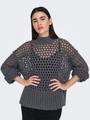ONLBILLIE LIFE L/S HIGH NECK CC KNT L Normal geschnitten - Magnet