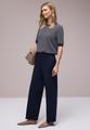 Kurzarm Pullover mit Streifenmuster 44 - Shadowed Navy