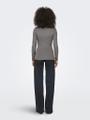 ONLEA L/S 2-WAY DEEP NECK TOP JRS N