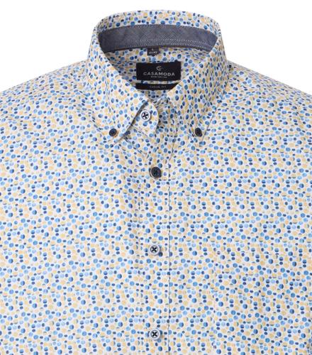 Freizeithemd Kurzarm XXL Casual Fit - Gelb