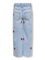 KMGLUNA BERRY PAPERBAG WIDE DNM 122 Gerade geschnitten - Light Blue Denim