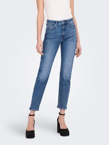 ONLEMILY STRETCH HW ST AK DNM CRO571NOOS 25/32 Gerade geschnitten - Medium Blue Denim