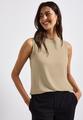 Top mit Chiffondetails 46 - Coastal Beige