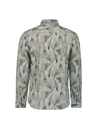 Shirt Allover Printed Fine Corduroy XL Regular Fit - Taupe