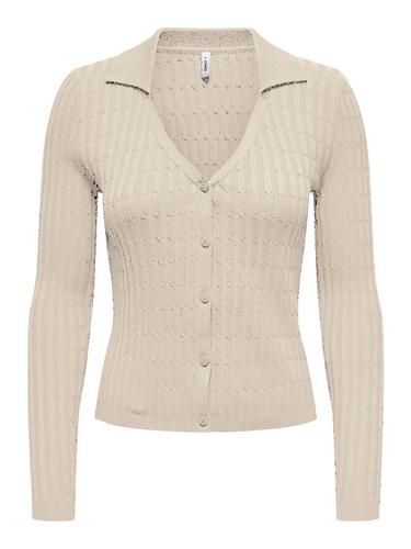 ONLMEDDI LS CABLE POLO CC KNT S Normal geschnitten - Birch