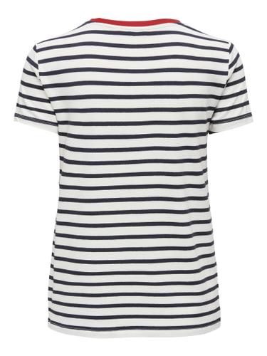 ONLHEART S/S TEE JRS NOOS S Normal geschnitten - Cloud Dancer