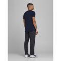 JJEBASIC O-NECK TEE S/S NOOS S Stretch - Navy Blue