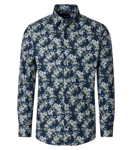 Businesshemd Langarm 43 Modern Fit - Blau