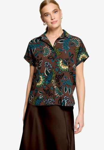 Bluse kurzarm mit Print